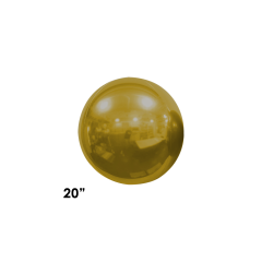 Orbz Metallic Gold folija balon 50 cm