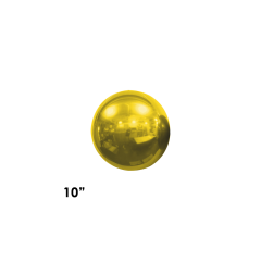 Orbz Metallic Gold folija balon 25 cm