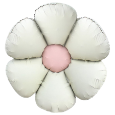 Standard Satin Ivory Daisy Flower folija balon 38 cm