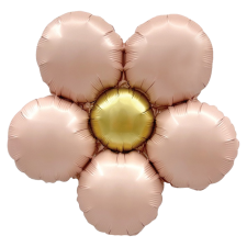 Standard Satin Pink Gold Daisy Flower folija balon 38 cm