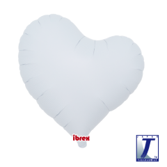 Mini Ibrex "Sweet" Srce White folija balon na palčki 
