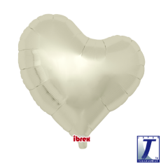Ibrex "Sweet" Srce Metallic Ivory folija balon
