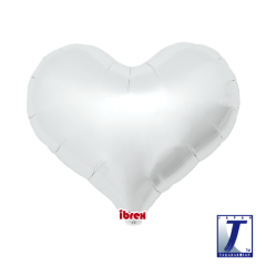Ibrex "Jelly" Srce Metallic Silver folija balon