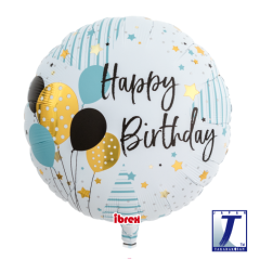 Ibrex Standard Happy Birhthday folija balon