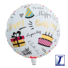 Ibrex Standard Happy Birhthday Party folijski balon