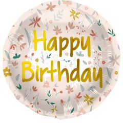Standard Birthday Cute Flowers folija balon