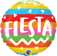 Standard Fiesta Rainbow Stripes folija balon