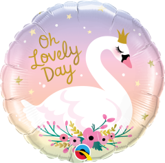 Standard Oh Lovely Day Swan folija balon