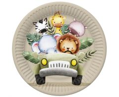 Safari Animals in the Jeep krožniki 18 cm