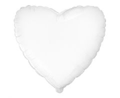 Maxi Heart White folija balon 75 cm