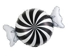 Maxi Candy Black and White folija balon 34x50 cm