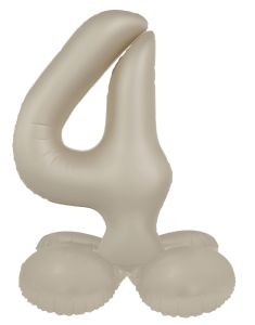 Mini folija balon številka 4 Creamy Latte