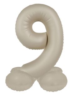 Mini folija balon številka 9 Creamy Latte