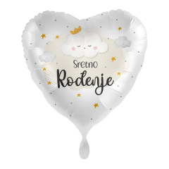 Standard Sretno Rođenje Heart folija balon