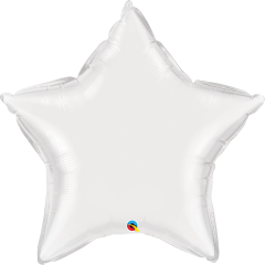 Maxi Zvezda White folija balon 36"