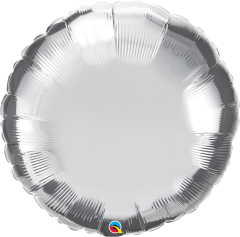 Maxi Okrogli Silver folija balon