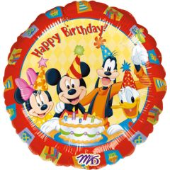Standard Mickey Happy Birthday folija balon
