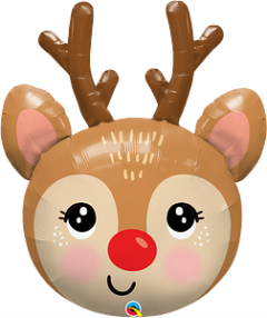 Maxi Red Nosed Reindeer folija balon