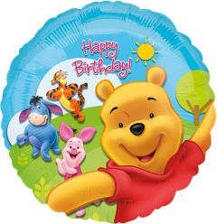 Standard Pooh & Friends Sunny Birthday folija balon