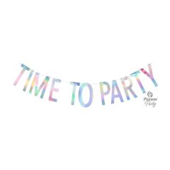 Napis Time to party Iridescent 2m