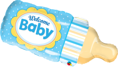 Maxi Welcome Baby Bottle Blue folija balon