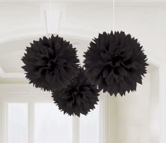 Black pom pom