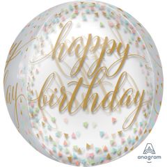 Orbz Pastel Confetti folija balon