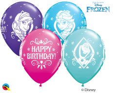 Lateks baloni 28cm Frozen Bday Special Ast  1 Kos