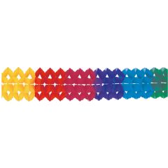 Papirnata girlanda Rainbow 20x1000 cm