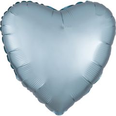 Standard Satin Lux Pastel Blue Srce folija balon