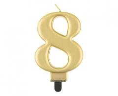 Metallic Gold svećka 8