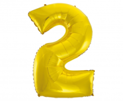 Folija balon B&C številka 2 Gold