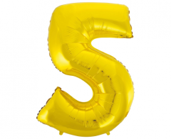 Folija balon B&C številka 5 Gold