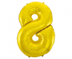 Folija balon B&C številka 8 Gold