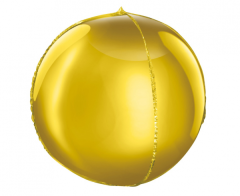 Standard Sphere-Shape Gold 16" folija balon