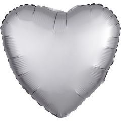 Standard Satin Lux Platinum Srce folija balon