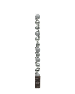 PVC srebrne kroglice 3 cm, 14kosov