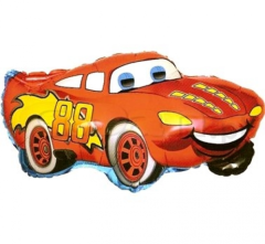 Mini 14"FX Smiling Car Red folija balon na palčki