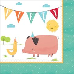 Barnyard Birthday 1 servieti 33x33cm