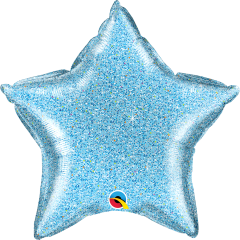 Standard Zvijezda Glittergraphic Light Blue folija balon