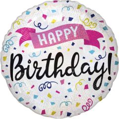 Standard Holographicgraphic Happy Birthday Sparkle folija balon