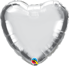 Standard Srce Silver folija balon