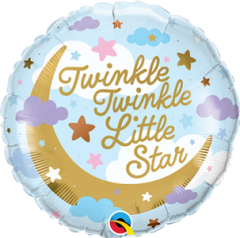 Standard Twinkle Twinkle Little Star folija balon