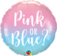 Standard Gender Reveal Ombre folija balon