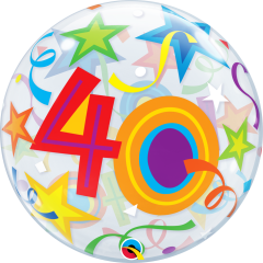 Bubble 40 Brilliant Stars pvc balon