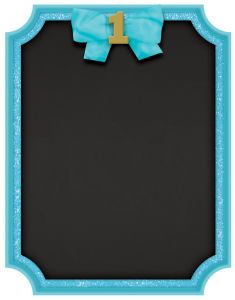 1st Birthday Blue & Gold tabla