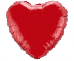 Jumbo FX Heart Red folija balon 75 cm
