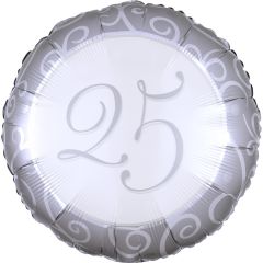 Standard Silberhochzeit 25 folija balon