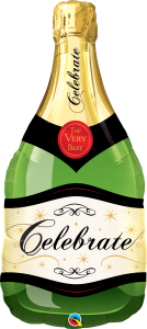 Maxi Celebrate Bubbly Wine Bottle folija balon