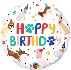 Standard Bday Party Puppies folija balon